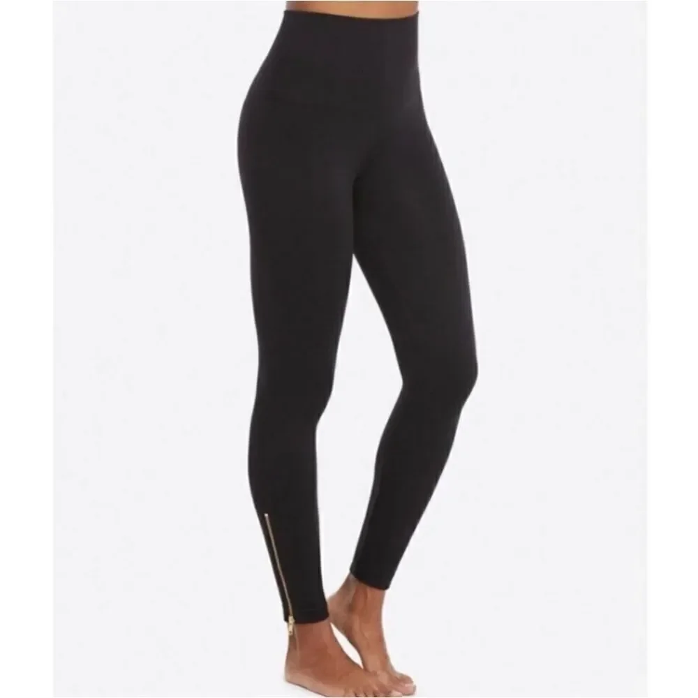 Spanx Look At Me Seamless Side Zip Leggings size S